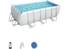 Bestway 56457 (412x201x122 cm, con depuradora de arena de 3.028 litros/hora)