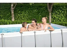 Bestway Power Steel 56456-GS18 (412x201x122 cm, con Depuradora Cartucho y Escalera)