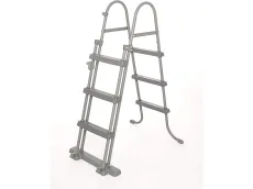 Bestway Power Steel Deluxe 56709-GS19 (366x100 cm, con Marco de Acero Estable en Juego Completo, ratán)