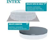 Intex 26742NP (457x122 cm, con depuradora cartucho, filtro tipo A, Greywood)